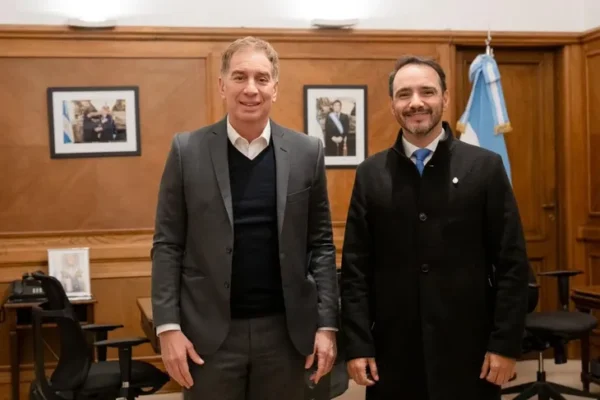 Juan Pablo Valdés y Diego Santilli avanzaron en la reactivación de la Autovía de la Ruta 12
