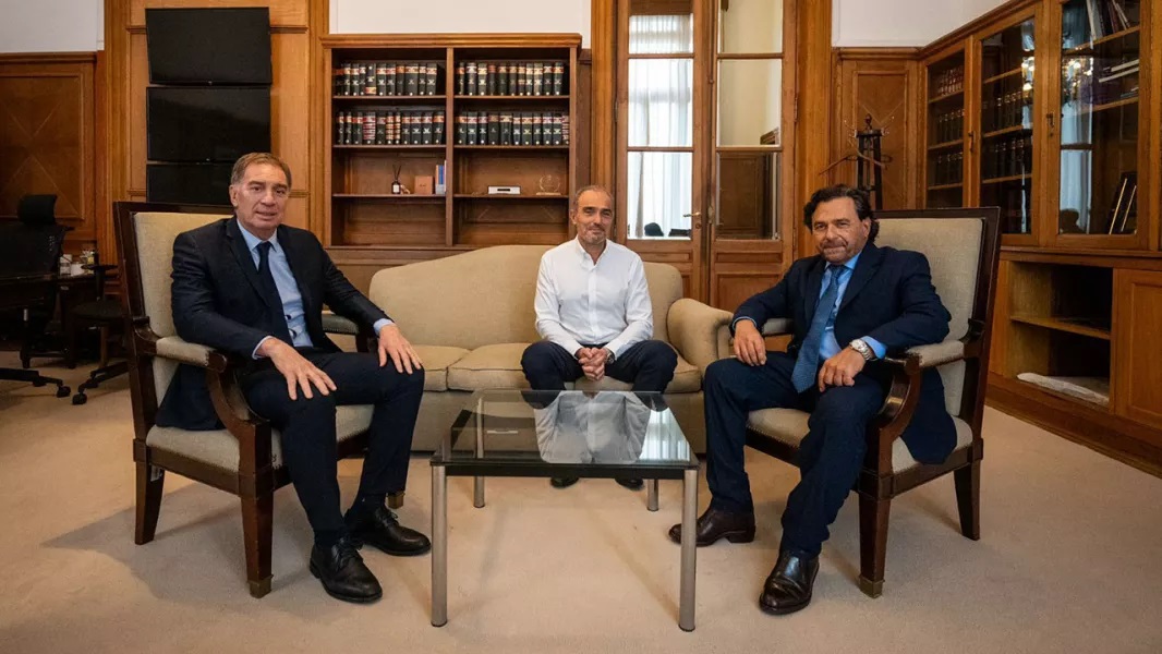 Sáenz se reunió con Santilli y “Lule” Menem para coordinar proyectos de desarrollo para Salta