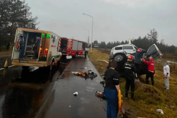 Un muerto y dos heridos tras un despiste sobre la Ruta 12 en Candelaria, Misiones