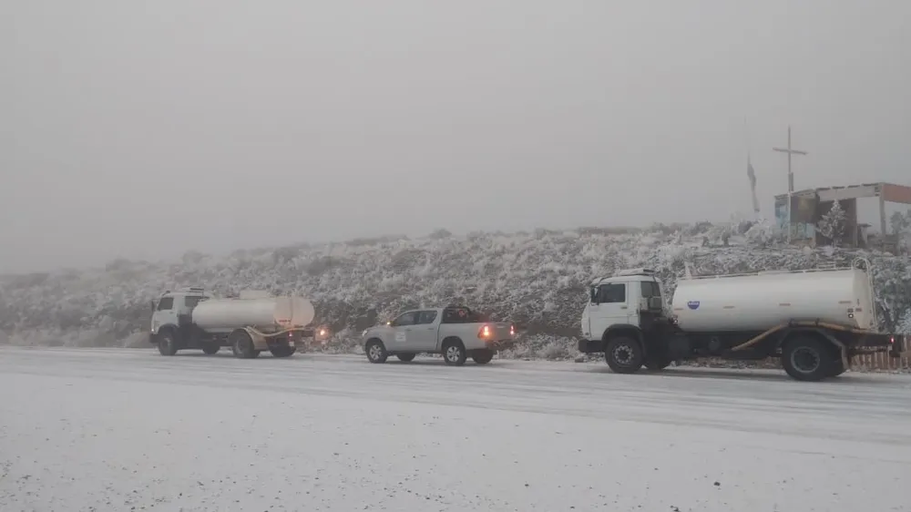 San Juan: advierten por hielo, niebla y rutas complicadas por la ola polar