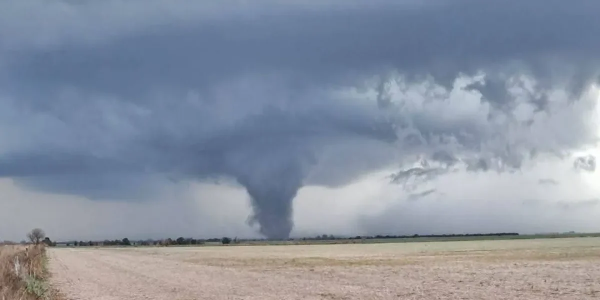 Un tornado tocó tierra en Santa Fe y provocó daños en zonas rurales