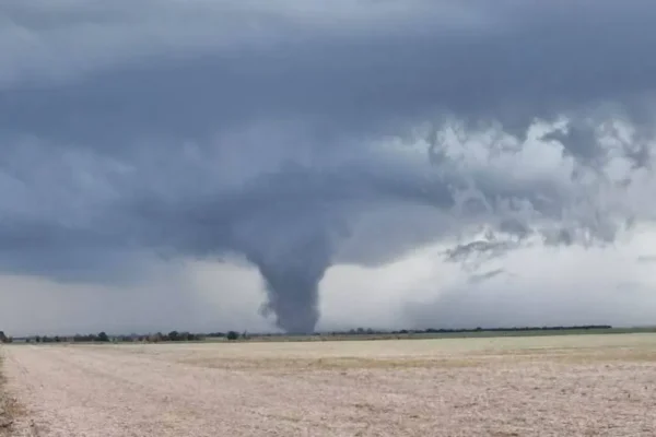 Un tornado tocó tierra en Santa Fe y provocó daños en zonas rurales